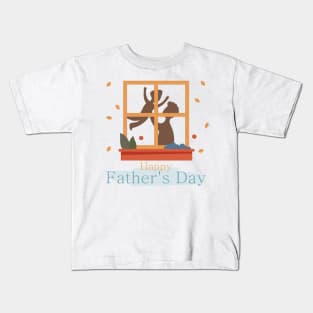 happy father's day premium gift father day Kids T-Shirt